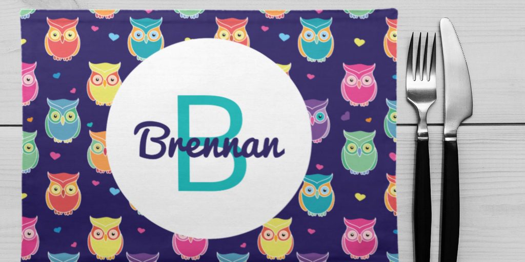 Kids Personalized Placemats