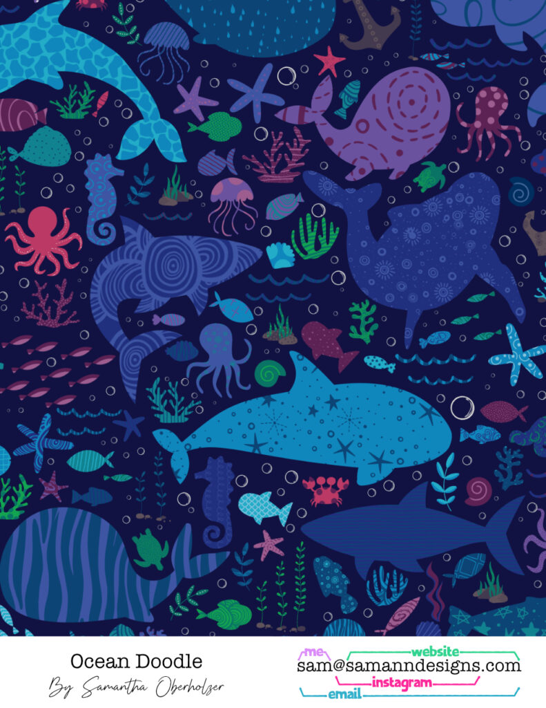 ocean doodle