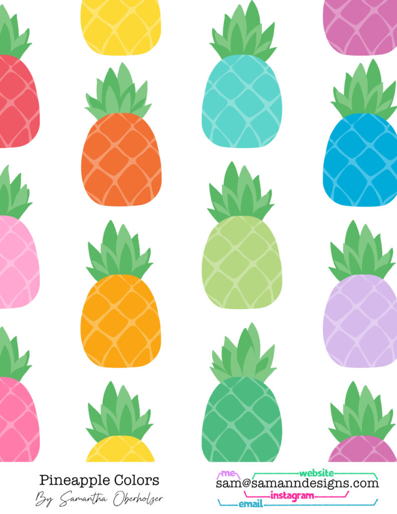 pineapple colors